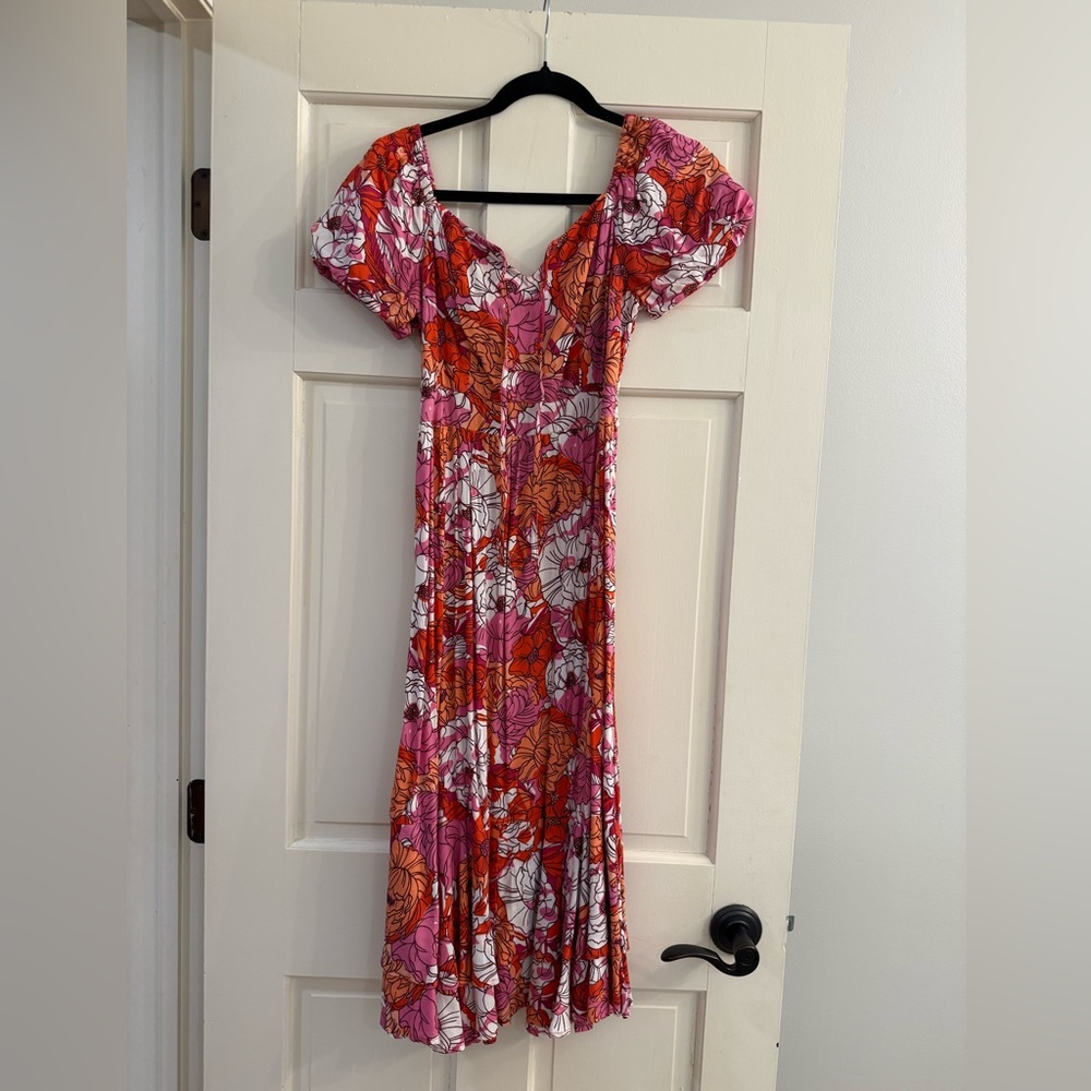 Japna Vibrant Floral Maxi Dress